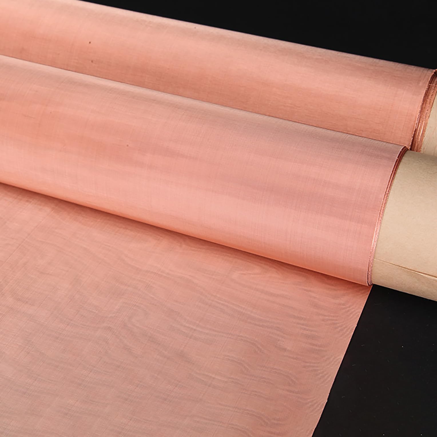 Rollo de malla de alambre de cobre puro al 99 % para ventana, puerta, patio, porche, pantallas de malla de metal para proyectos de bricolaje, bloqueador, EMF, jaulas Faraday (tamaño: 1 x 4 m