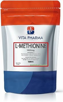 VITA PHARMA L-Methionine 1000mg 365 Tablets