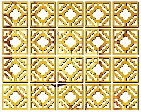 Chanda Creations 20 Border (Each Piece Size 10 cm), Mirror Stickers for Wall, Acrylic Stickers, Wall Mirror Stickers, Wall Stickers for Bedroom, Hall, Home Offices (Golden) (B0DFMPBM7W) Amazon Price History, Amazon Price Tracker
