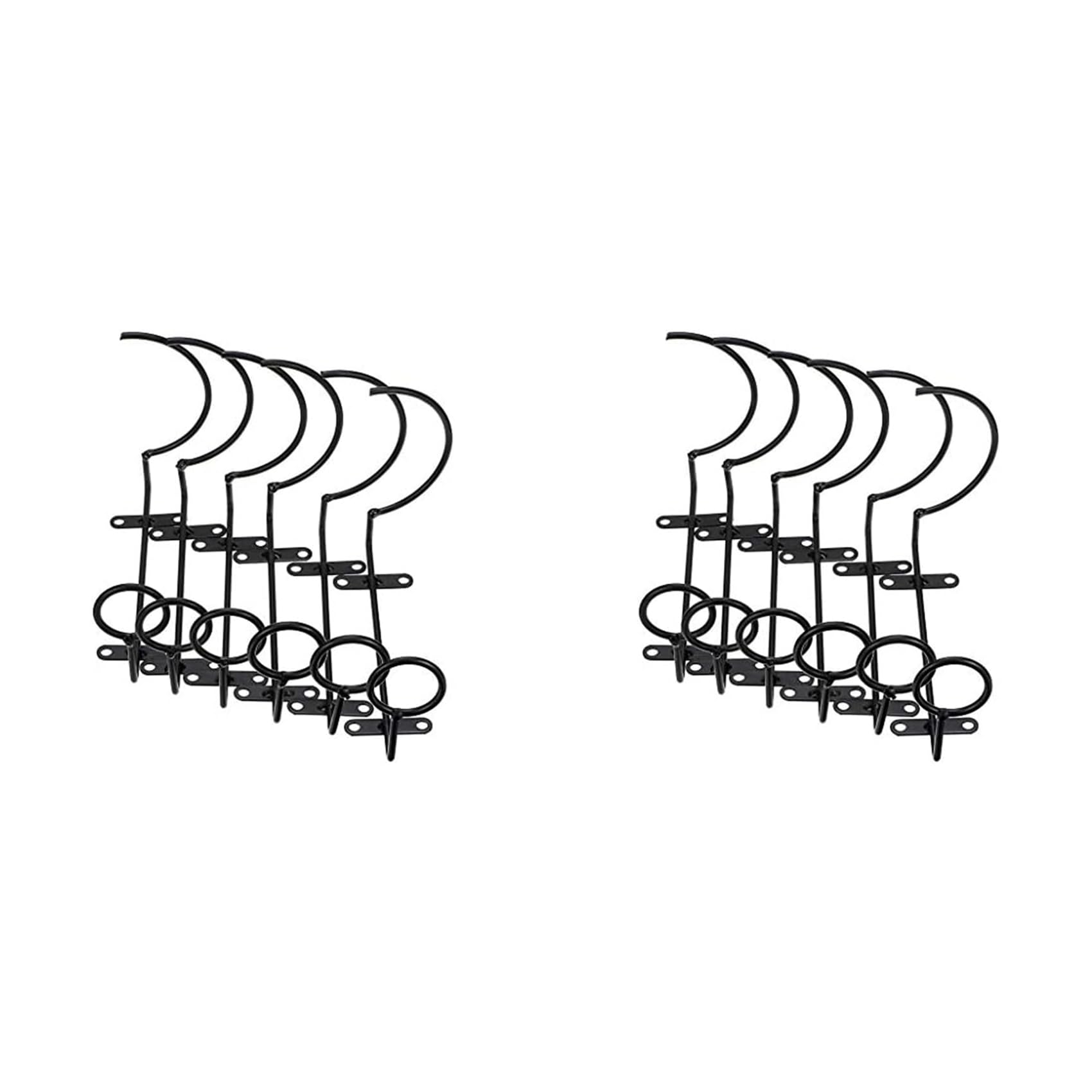 Aundhegrtt 12Pcs Wall-Mounted Wine Rack, Wine Bottle Display Rack, Metal Hanging Wine Rack Storage Rack for Storing Drinks/Bottles