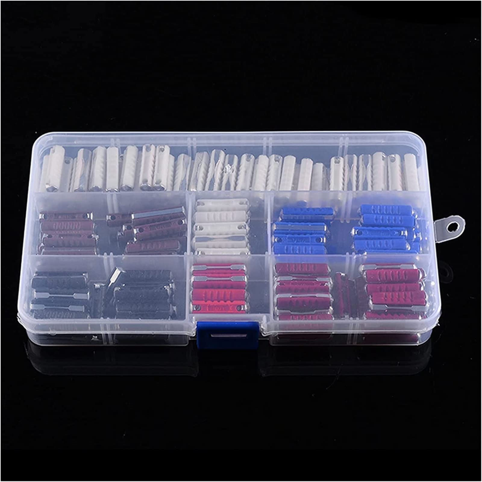 200pcs 5 Tipos de fusibles de cerámica Kit de Surtido de fusibles continentales eléctricos 5A 8A 16A 25A 40AMP for Coche de Dos Ruedas