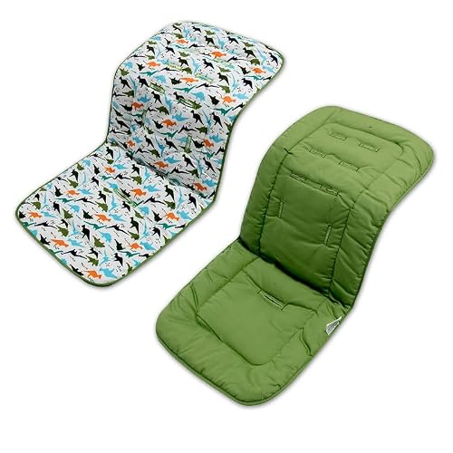 Baby Stroller Seat Liner Reversible Cotton Seat Insert Cushion Mat Universal Double Sided Infant Cushion Pad For Pushchair Pram Stroller Buggy And Car Seat #TOP4