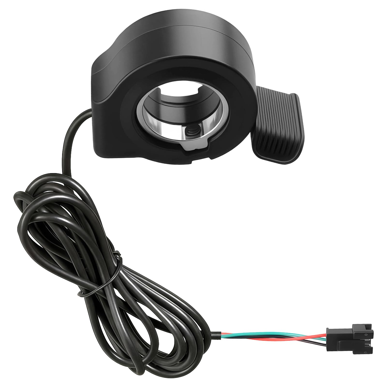Universal Ebike Throttle for Electric Bike Scooter – Waterproof Thumb Accelerator Speed Control for 22mm Handlebar – 3 Pin Replacement Part for 24V-72V E-Bike Conversion Kit (Black) — view 7