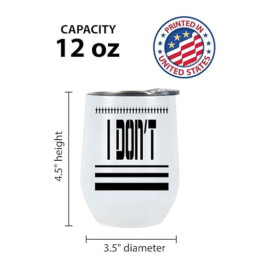 Miniatura 2 de Vegan Gift for Ethical Eaters, Ideal for Grandmother on Mother's Day - Plant Based I Do Not Eat My Friends Quote - 12 Oz White Stainless Steel Wine