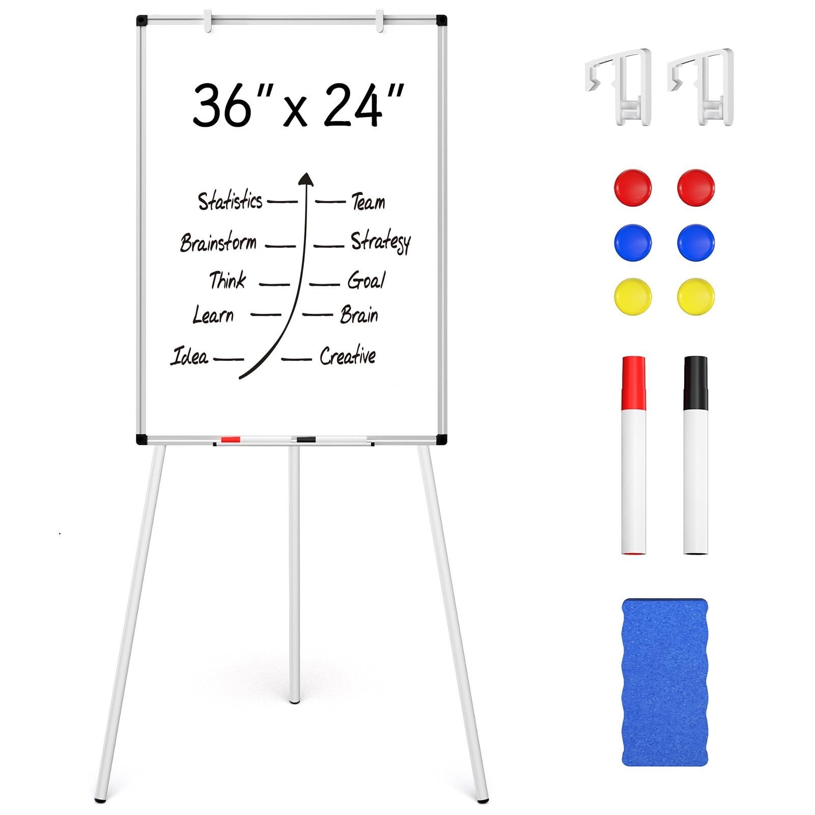 Amazon.com : Magnetic Whiteboard Easel Stand, Dry Erase 36 x 24