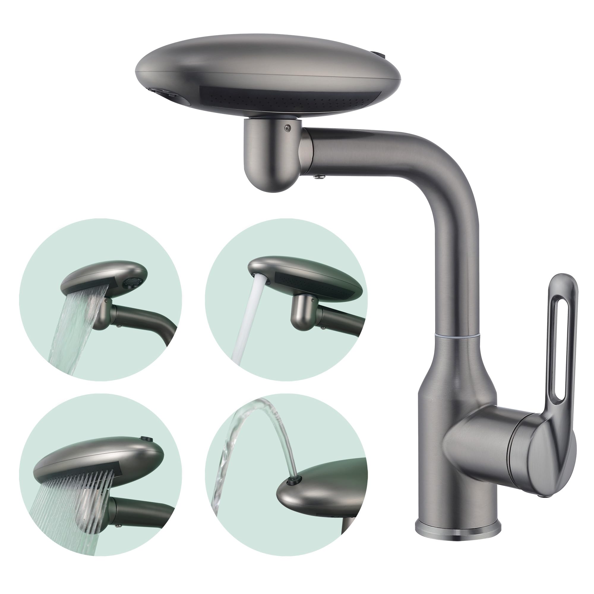One Year Warranty  Stainless Steel 304 Square Shower Set Square Round Shape With Two Way Faucet Full Set I.1356458686 - View #9