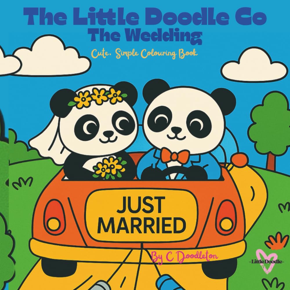The Little Doodle Co: The Wedding: Cute, Simple Colouring Book for Adults & Children