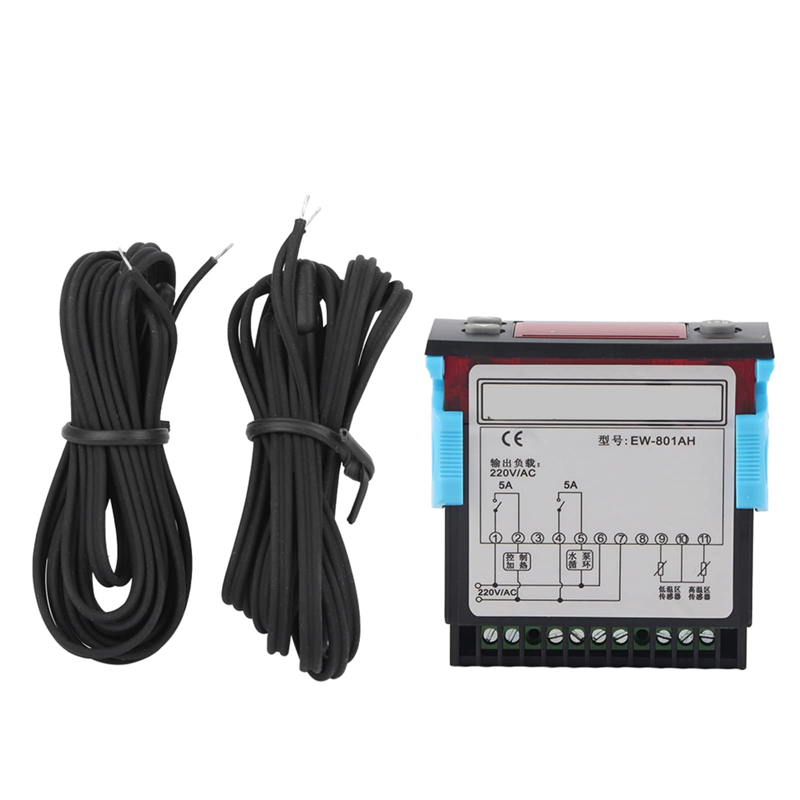 Regolatore di Temperatura Digitale AC220V Termostato Regolatore di Differenza di Temperatura dello Scaldabagno Solare con Sonde Sensore