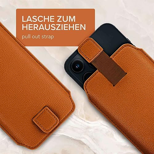 Pochette Galaxy S23 Plus ONEFLOW marron selle premium