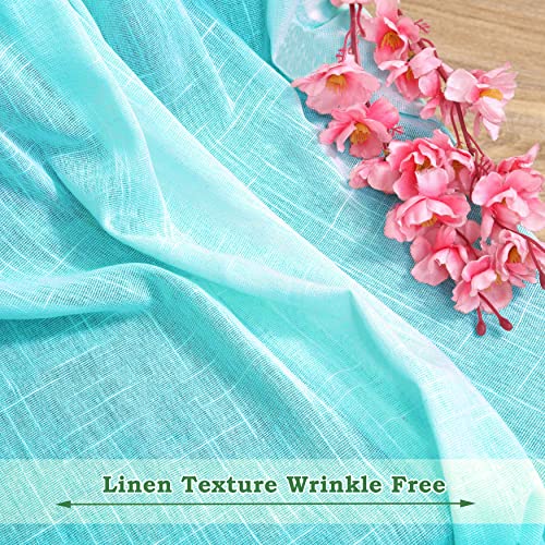 Image of HOMEMONDE Sheer Curtains for Living Room, Bed Room - Transparent Curtain Home Decor