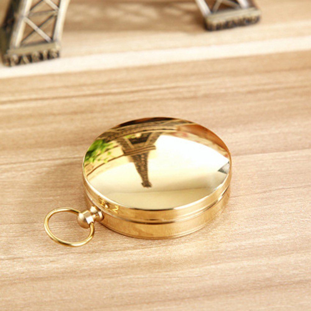 Boussole Vintage Boussole Poche Laiton Vintage - Étanche Rétro - Pour Randonnée Camping Navigation - 54g Boussole Navigation Plaisance