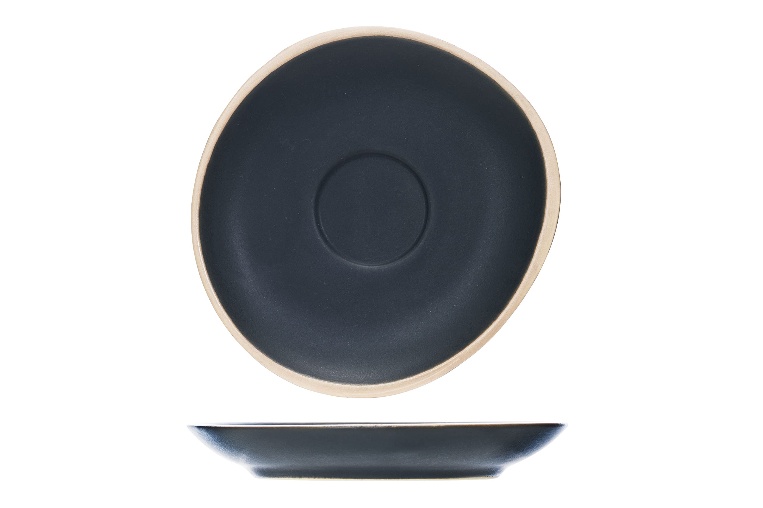 Cosy & Trendy Galloway D12 cm Set of 6 Espresso Saucers Black