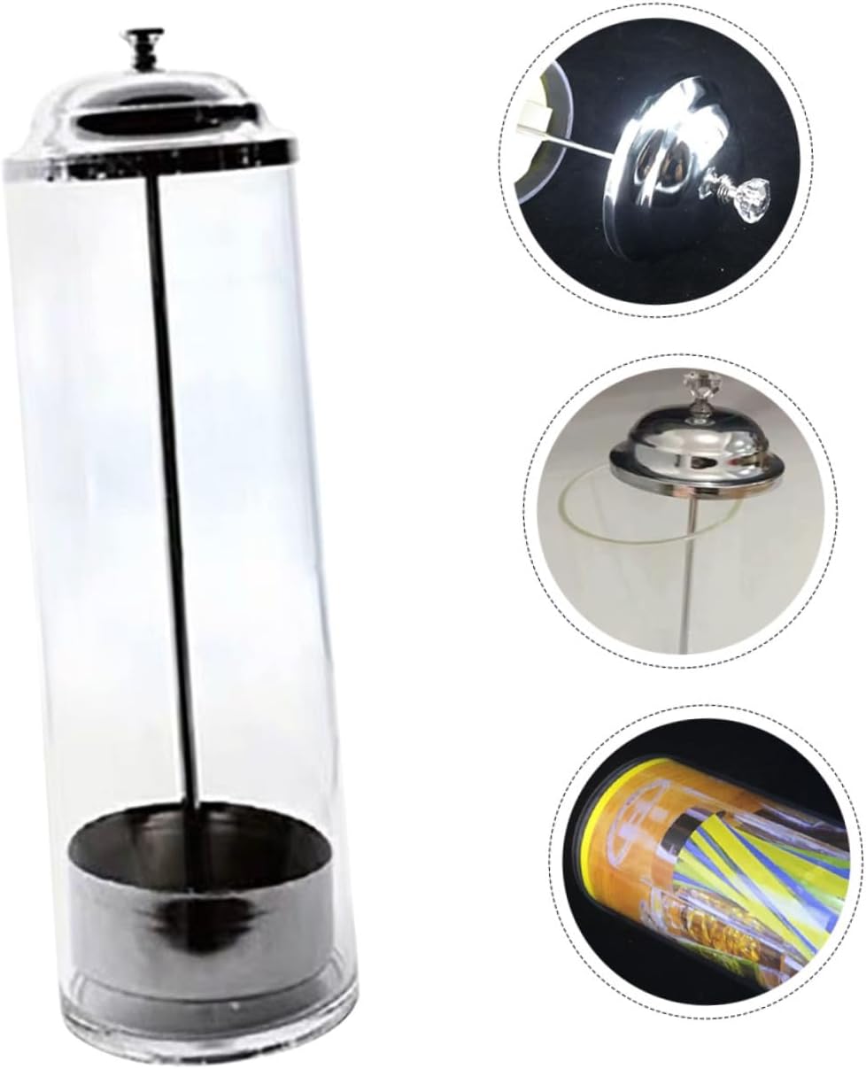 PRETYZOOM Straw Storage Bucket for Makeup Brushes and Utensils Compact Design for Home and Business Use Plastic Holder for Straws and Brushes Space-saving