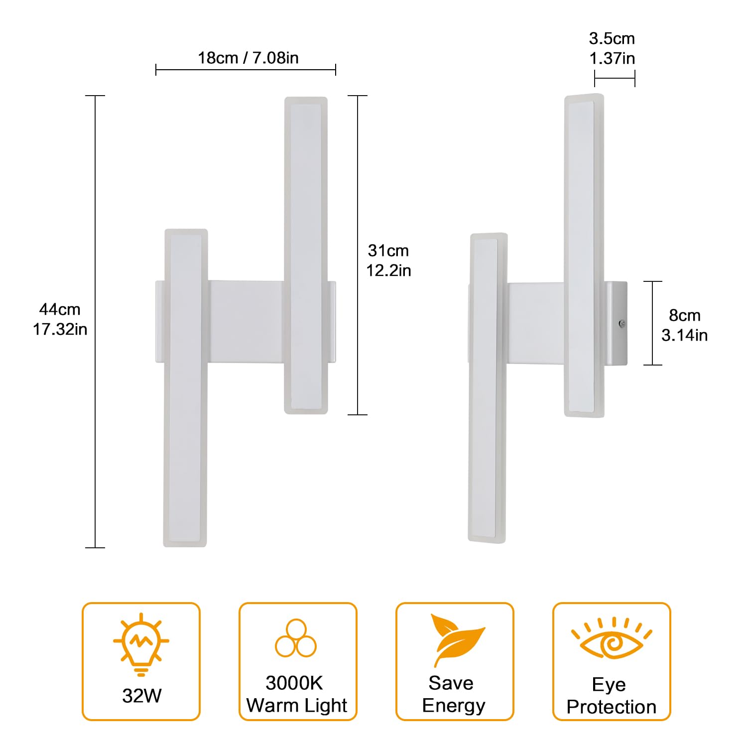 Moderne ronde maan led binnenwandlamp • Verlichting Trends