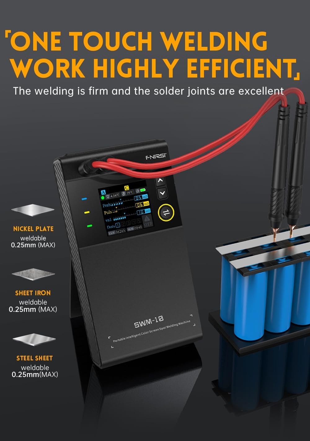 FNRSI SWM-18 Spot Welder for Efficient Battery Pack Assembly