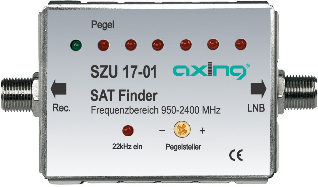 Axing SZU 17-01 Sat-Finder Satellitenfinder digital mit Tonsignal