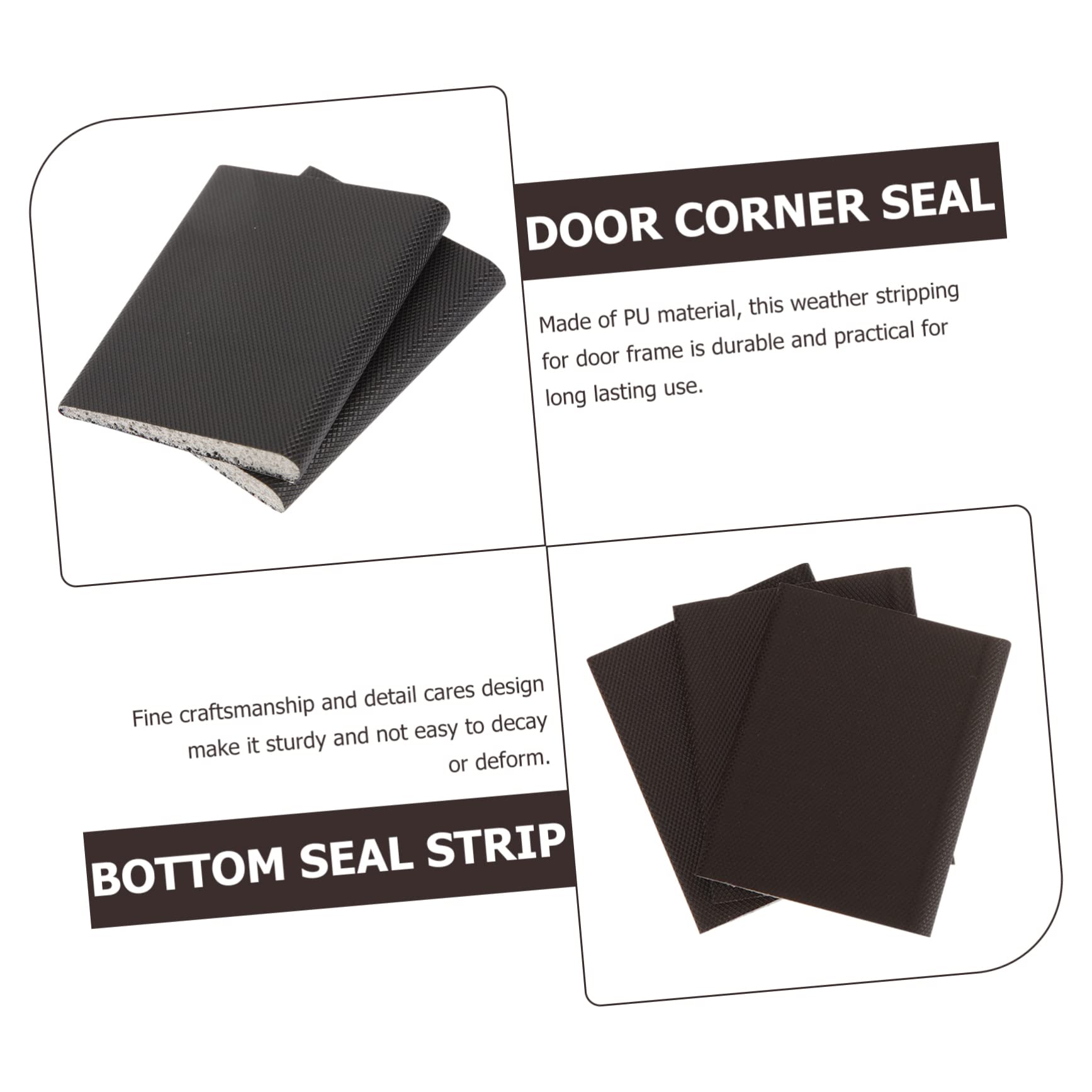 3 Set Guarnizione Per Porte E Finestre Sigillo Della Porta Del Garage Weatherstripping Per Le Porte Strisce Di Tenuta Della Porta Sverniciatura Della D'ingresso Pu 30 Pezzi*3