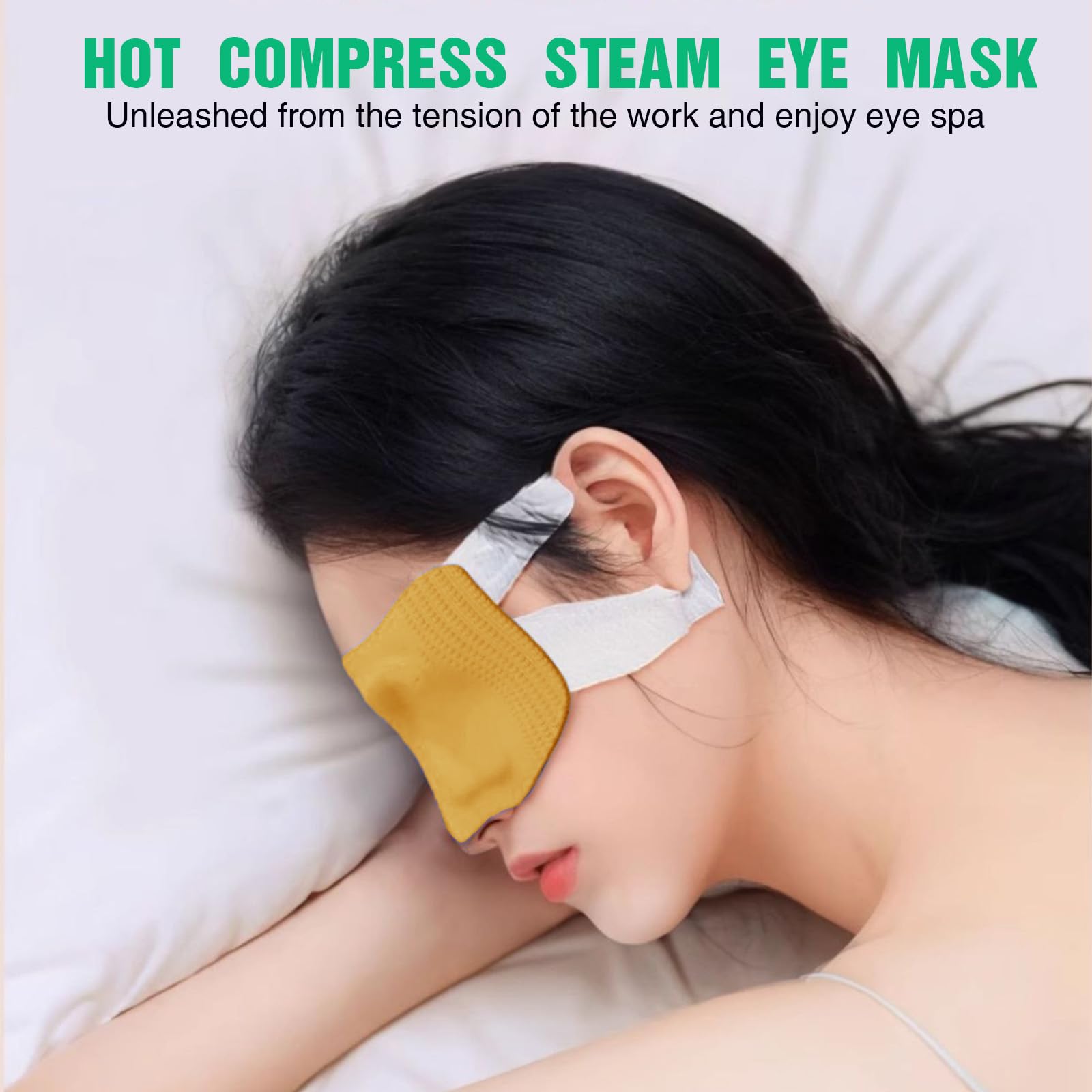 atnayo 20 Pcs Steam Eye Mask, Disposable Self Heating Eye Mask for Dry Eyes (Lavender & Chamomile), Multicolor - Image 4