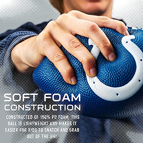 Image of Franklin Sports NFL Football - Kids Foam Football - Soft Junior Size 8.5 inch Ball with 3D Logos - Perfect for Gameday + Tailgates
