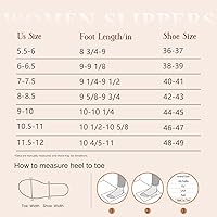 Vista 6 de Litfun Pantuflas mullidas de espuma viscoelástica para mujer, zapatos de invierno para interiores y exteriores