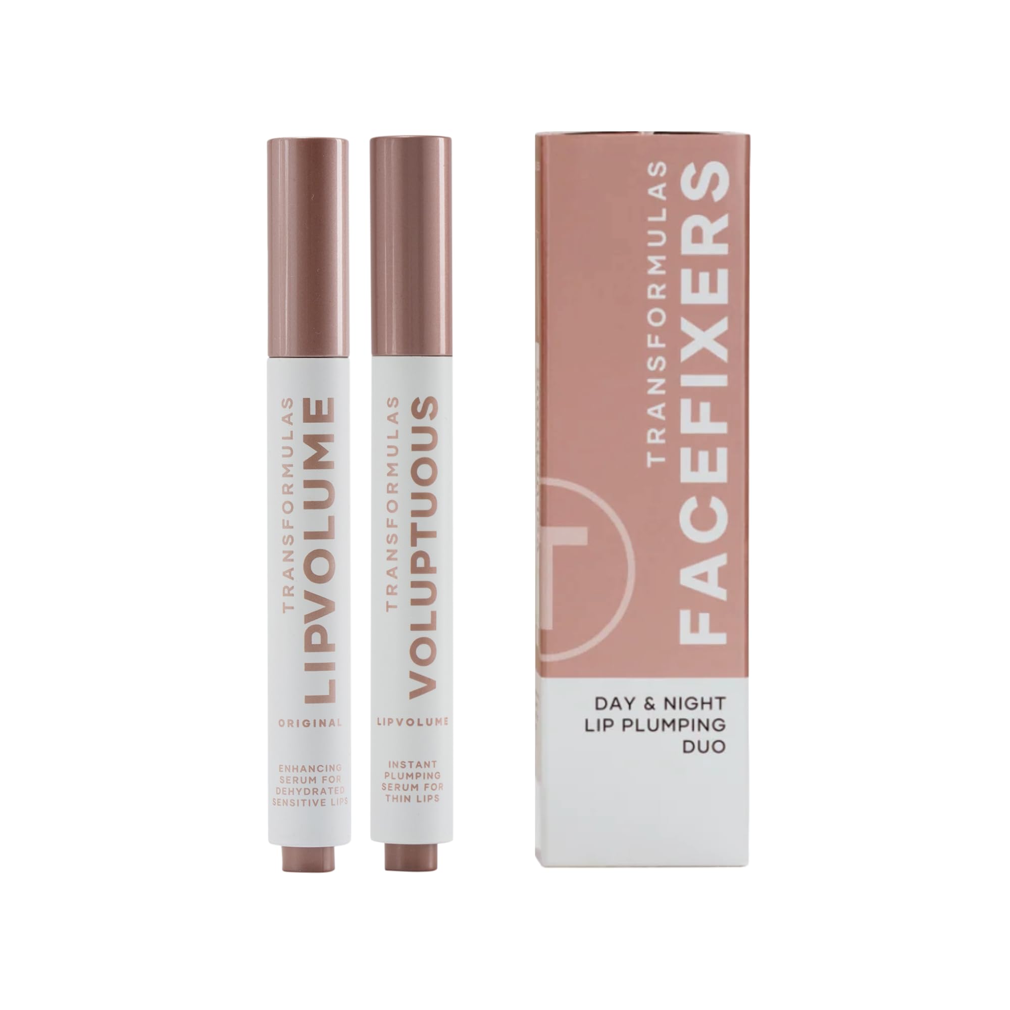Transformulas Facefixers Duo Instant Lip Plumping Serum Day and Night