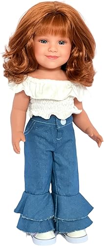 Miniatura 4 de MBD Moderno traje de mezclilla para muñecas Kennedy y Friends de 18 pulgadas y todas las demás muñecas de 18 pulgadas, ropa de muñeca de 18 pulgadas