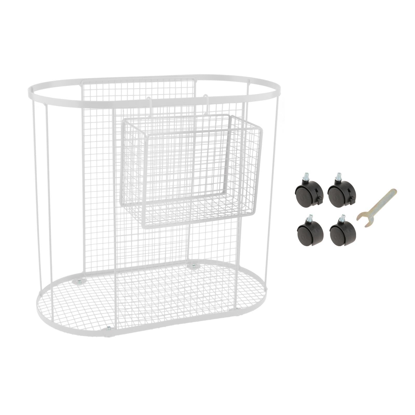 Baoblaze Carrello Portaoggetti per Attrezzi da Palestra con Ruote, Portaoggetti per Tappetino Rimovibile, per Manubri E Kettlebell