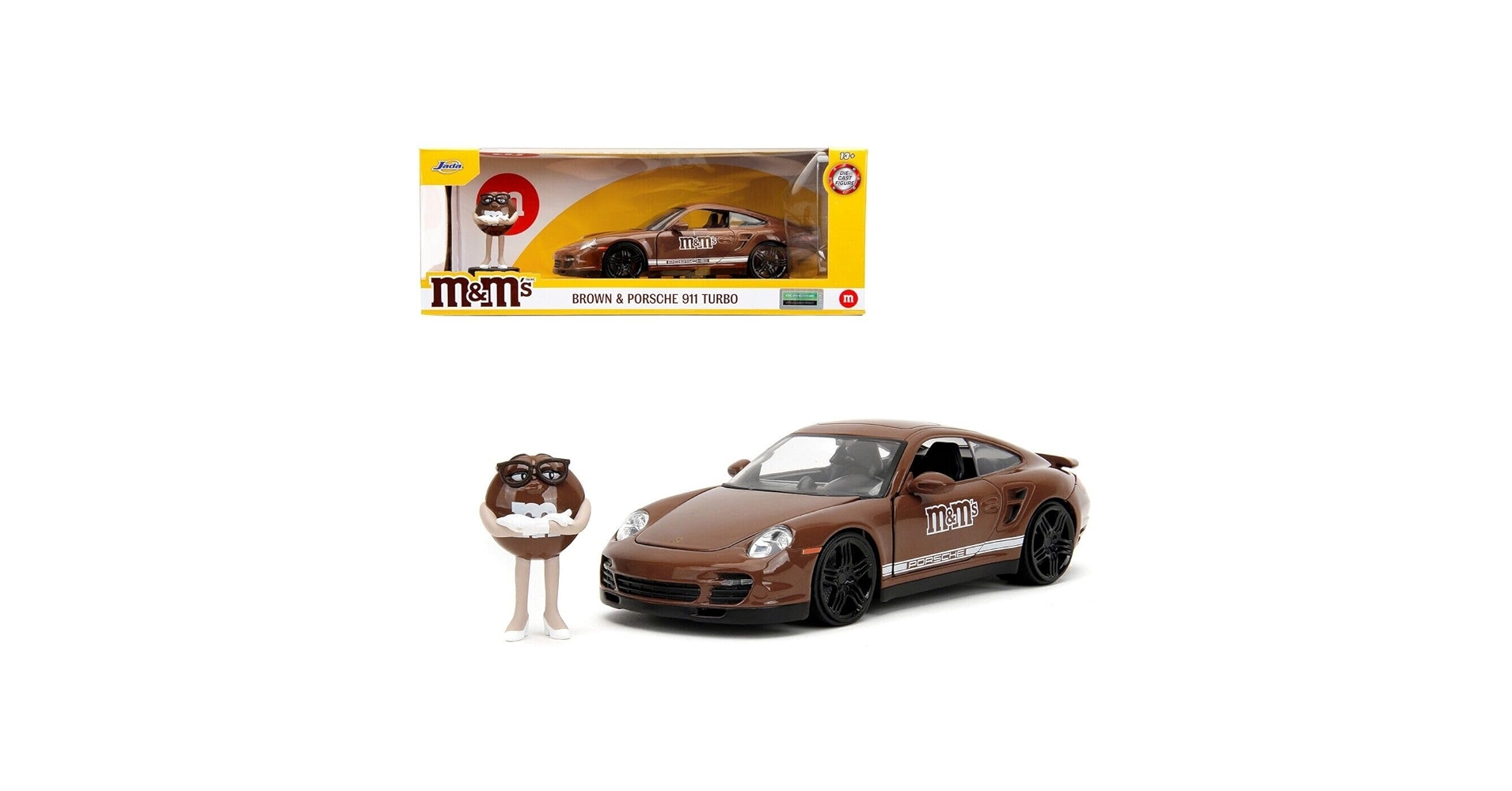JADA 2007 ポルシェ　911　ターボ　ウィズ　ブラウン・ティ フィギア Jada Toys 2007 ポルシェ911ターボウィズブラウン・ティ フィギア