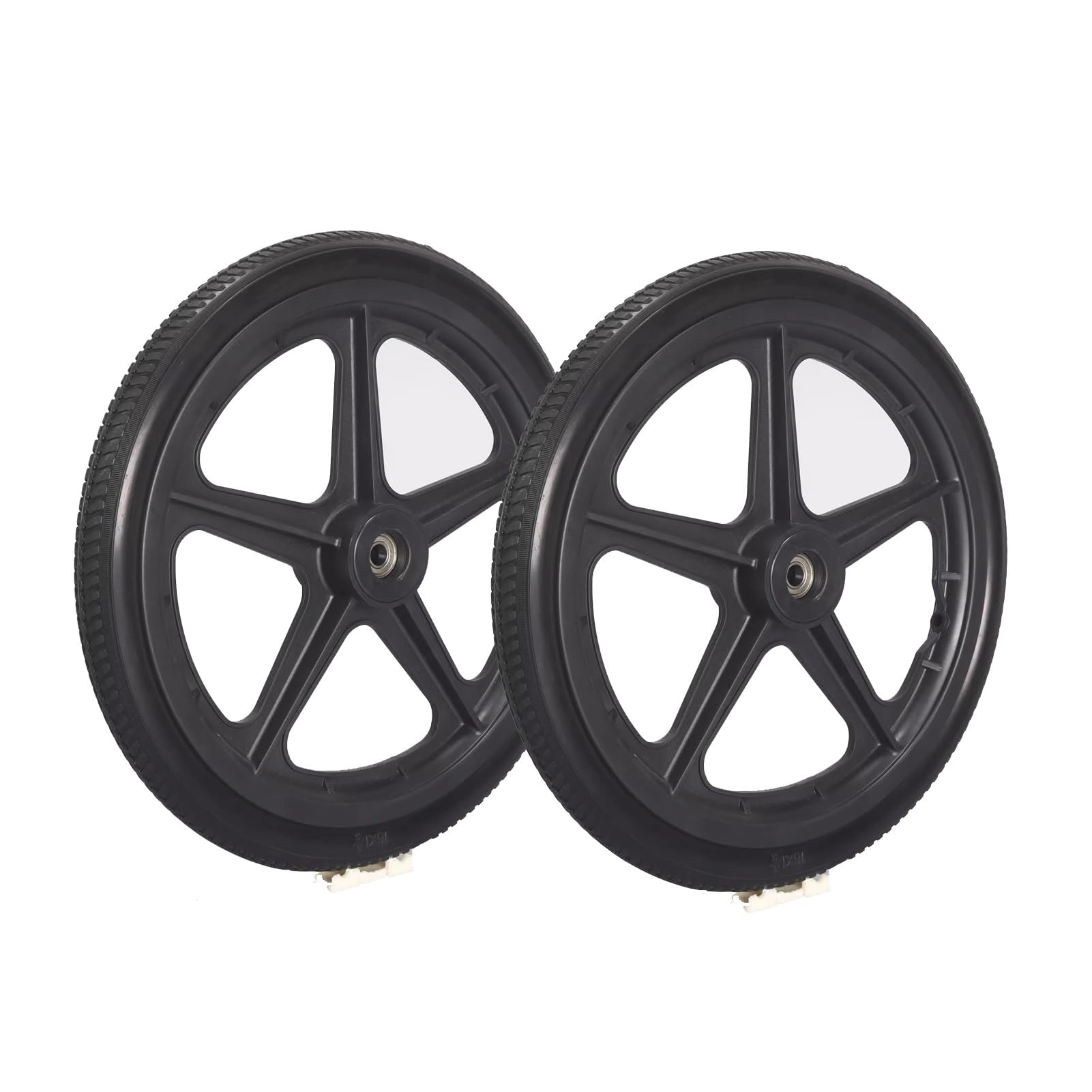 Repuestos para Rueda Trasera de Silla de Ruedas de 16 Pulgadas, 16 X 1,75 Rueda Sólida de PU No Neumática Para Andadores de Silla de Ruedas