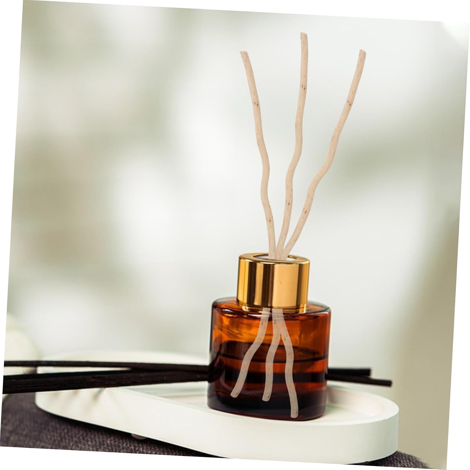 50pcs Diffuser Sticks Natural Rattan Replacement Sticks for Essential Oils for Home Office Yoga Rooms Fragrance and Decorates Space