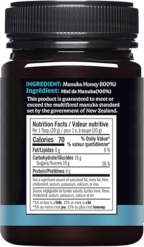 Miniatura 2 de Manuka Honey New Zealand - MGO 50+ Miel multifloral de Mênuka, 100% pura de Nueva Zelanda cruda de Mênuka de Nueva Zelanda, 17.6 onzas (17.64oz)