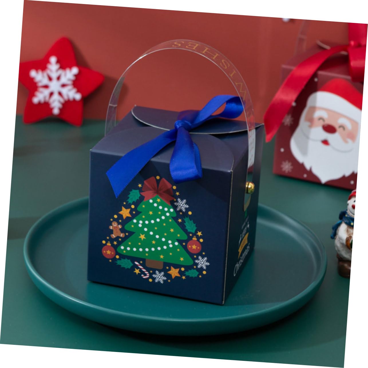 20pezzi Scatole di Carta per Regalo Scatole di Immagazzinaggio Creative per Dolcetti Natalizi per Confezionamento per Feste Colore Casuale