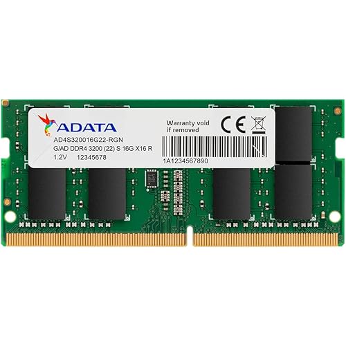 ADATA Premier 8GB (1x8GB) DDR4 3200MHz CL22 PC4-25600 260-Pin SODIMM Memory RAM Single Pack(AD4S32008G22-SGN)
