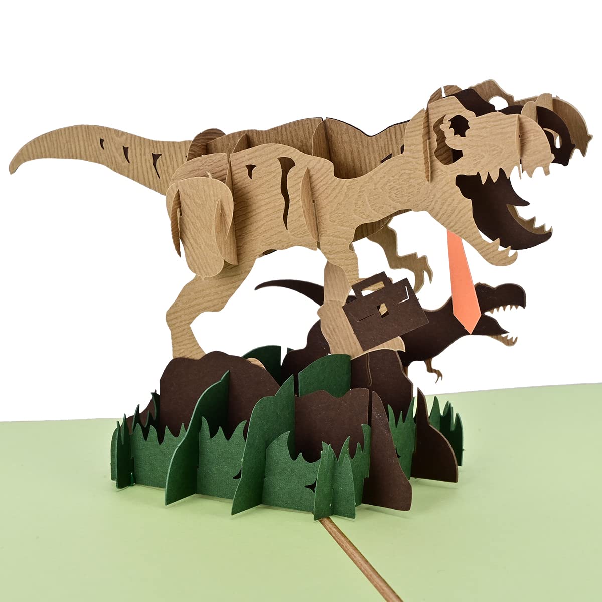 sunohyesla Pop Up Card with Dinosaur Design, Handmade 3D Popup Birthday Cards for Daughter, Son, Nephew, Niece, Kids on any Occasion