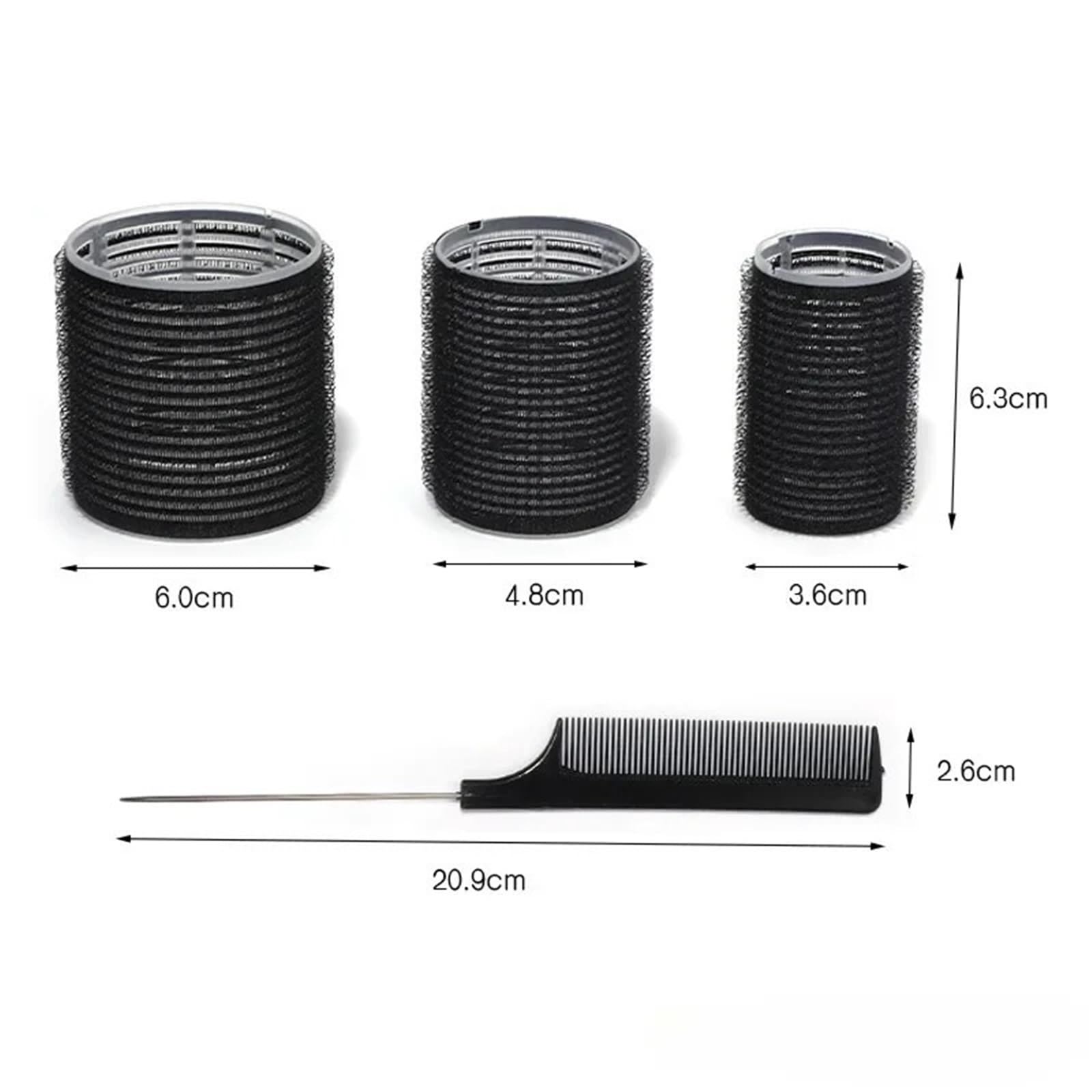 19–35 Stück/Set Lockenwickler-Sets, 18 Stück Selbsthaftend Für DIY-Frisuren