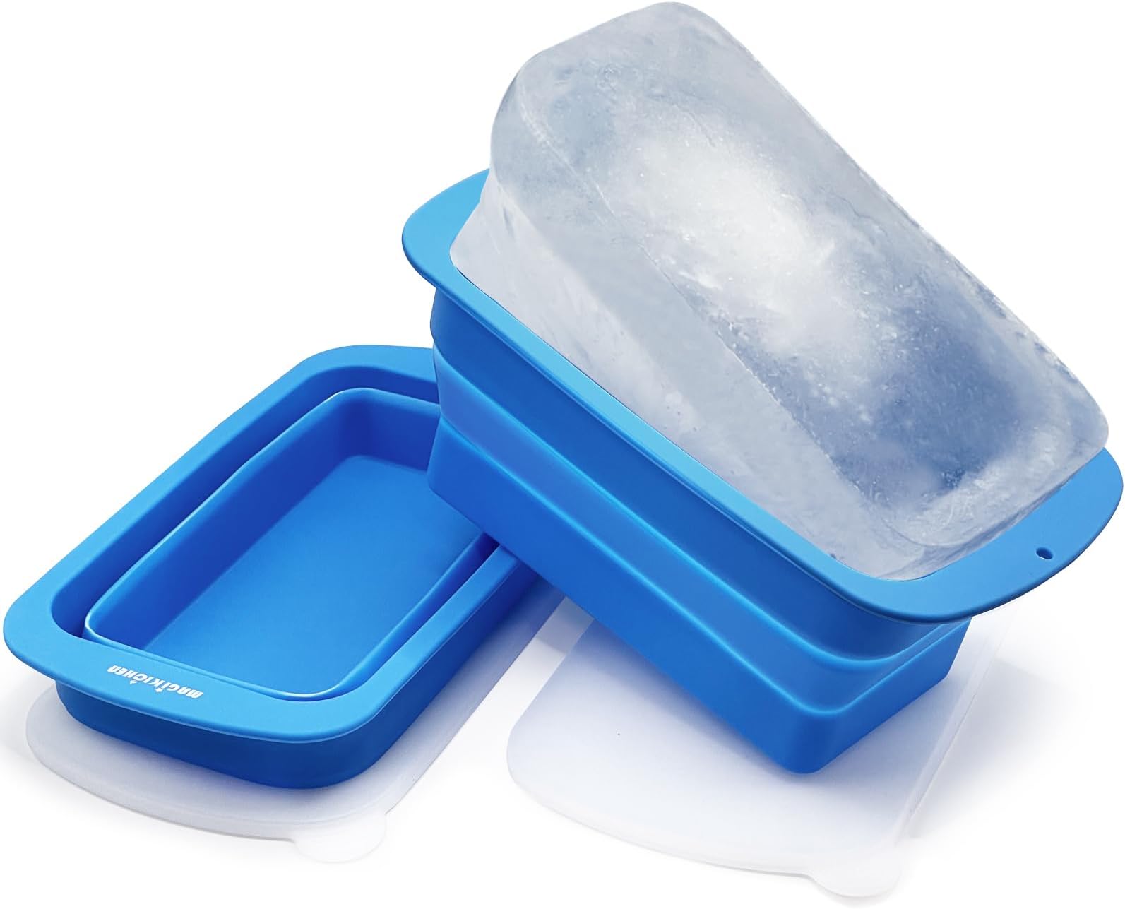 2Pack Extra Large Ice Block Mold, 12lb Ice Block, Reusable