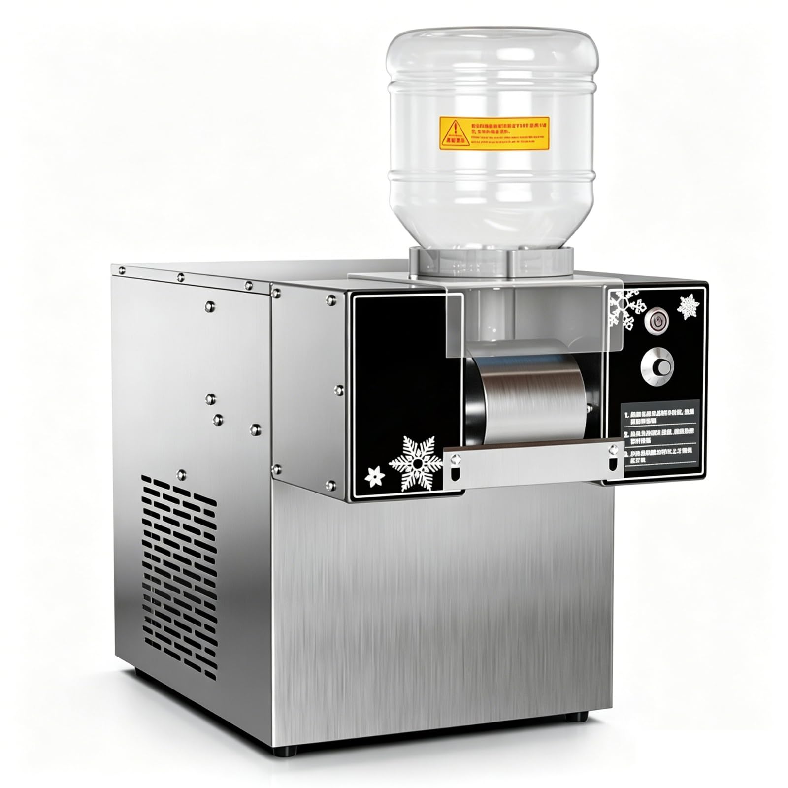 KUSOLE Shaved Ice Machine, Adjustable Speed, 3-Second Automatic Ice Making, Food-Grade Stainless Steel Body - Suitable For Homemade Shaved Ice And Shaved Ice Desserts. 120kg(24hours)