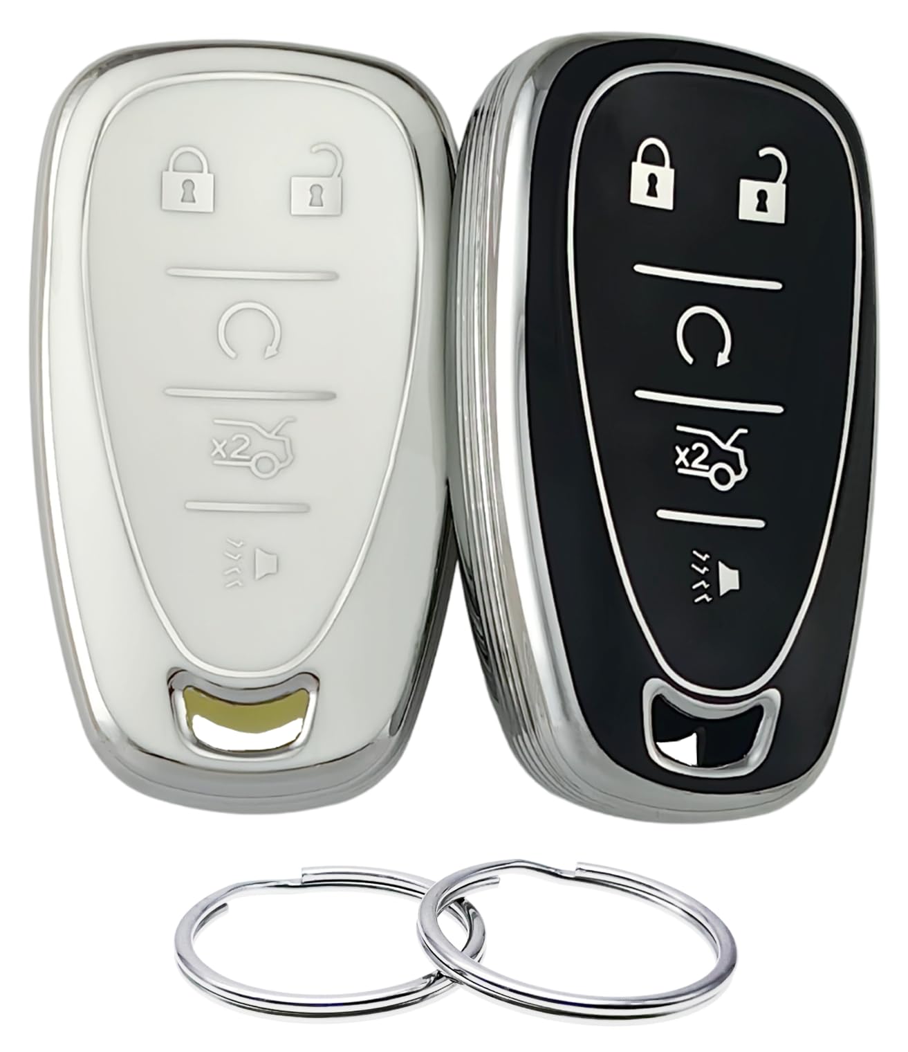 REPROTECTING TPU Key Fob Cover Compatible with 2016-2024 Chevrolet Blazer Bolt EV Camaro Cruze Equinox Malibu Sonic Spark Traverse Trax Volt (