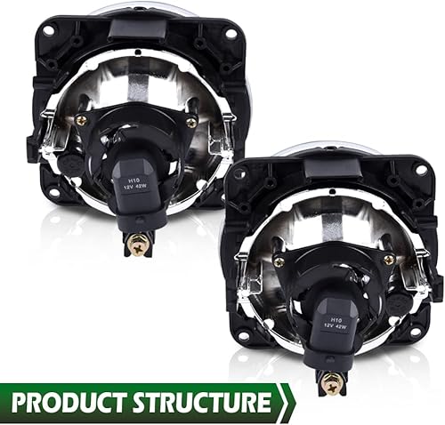 Miniatura 9 de Lámparas de parachoques delantero, luces antiniebla, lente transparente, luz de conducción delantera, compatible con Ford Mustang Cobra 03-04 (solo