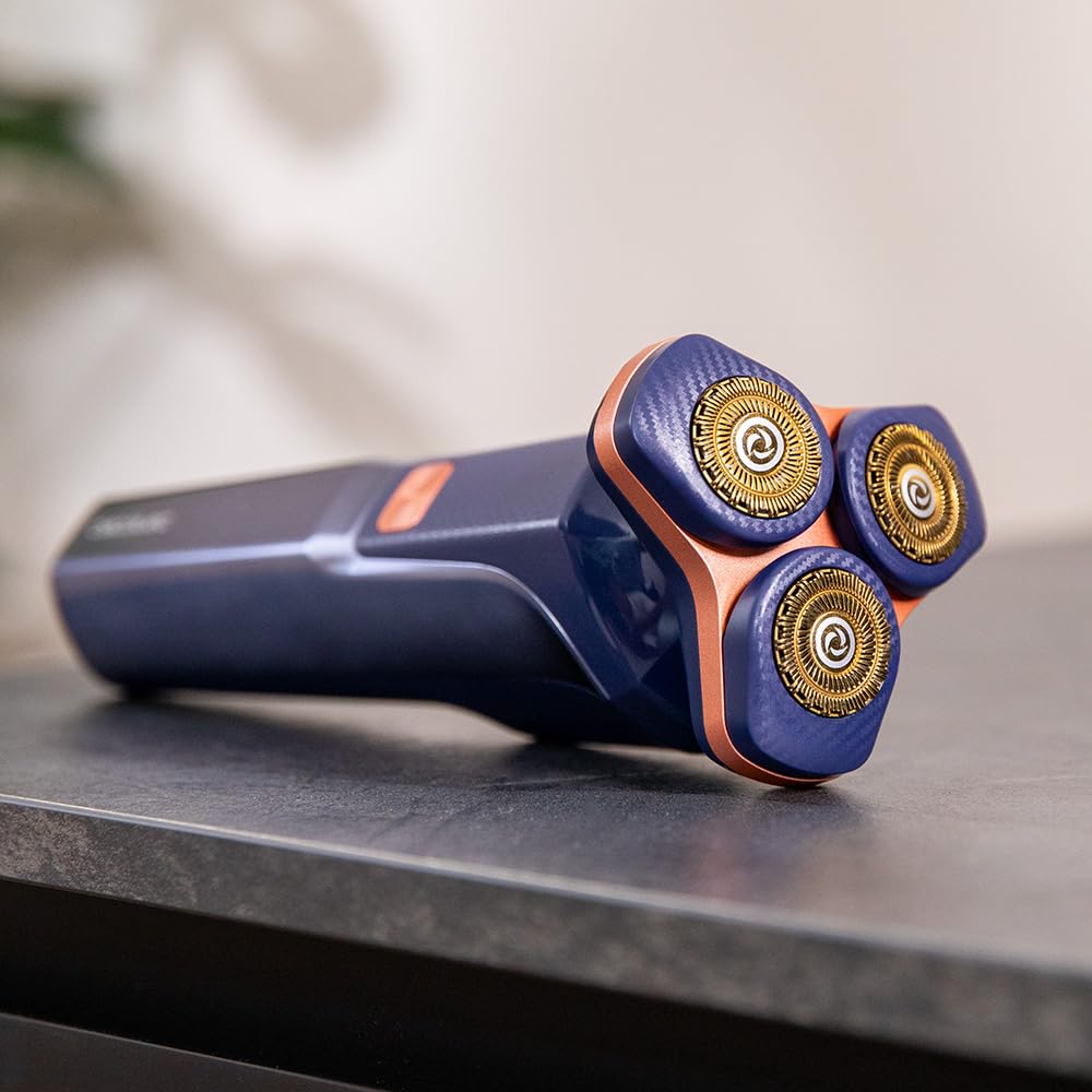 Cecotec PrecisionCare Aluminium Golarka. Ostrza do długich i krótkich włosów, inteligentny wyświetlacz LED, 2 prędkości, 8500 obr./min, autonomia 2h, głowica magnetyczna i powłoka tytanowa