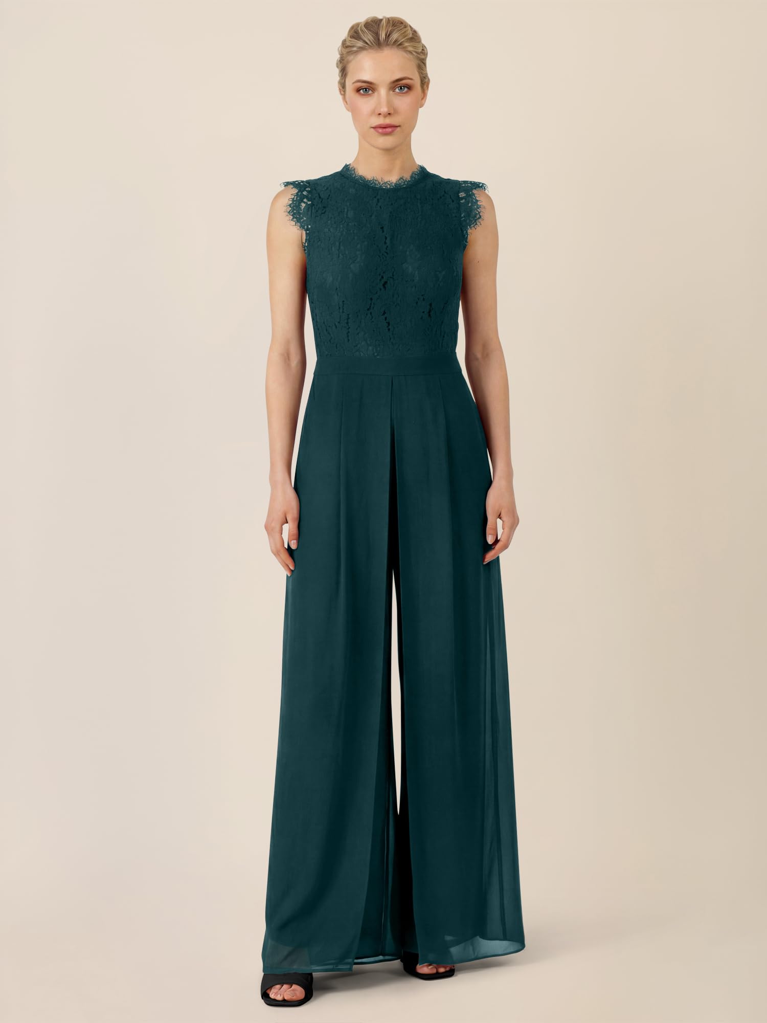 APART Fashion Damen Overall mit Spitzenoberteil overall
