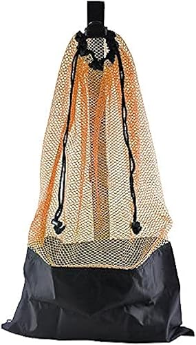 Bolsa de malla Draw String wCorrea para el hombro (naranja)