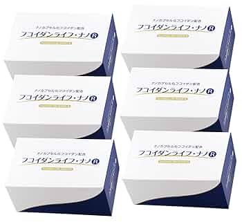 Amazon.co.jp: Fucoidan Life Nano R x 6 Box Set, Absorption