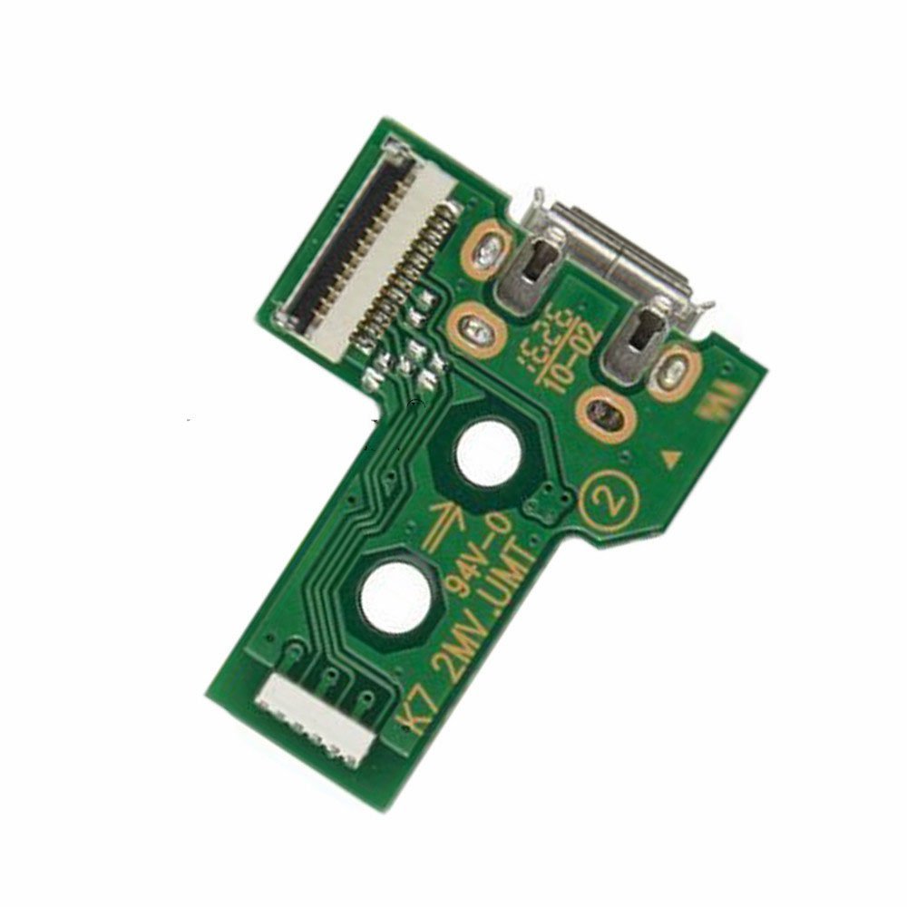 Tarjeta de carga USB con puerto de carga con destornillador de cable flexible para PS4 JDS-001 JDS-011 JDS-030 PS4 Pro Slim JDS-040 placa de controlador (JDS -030 con cable de 12 pines)