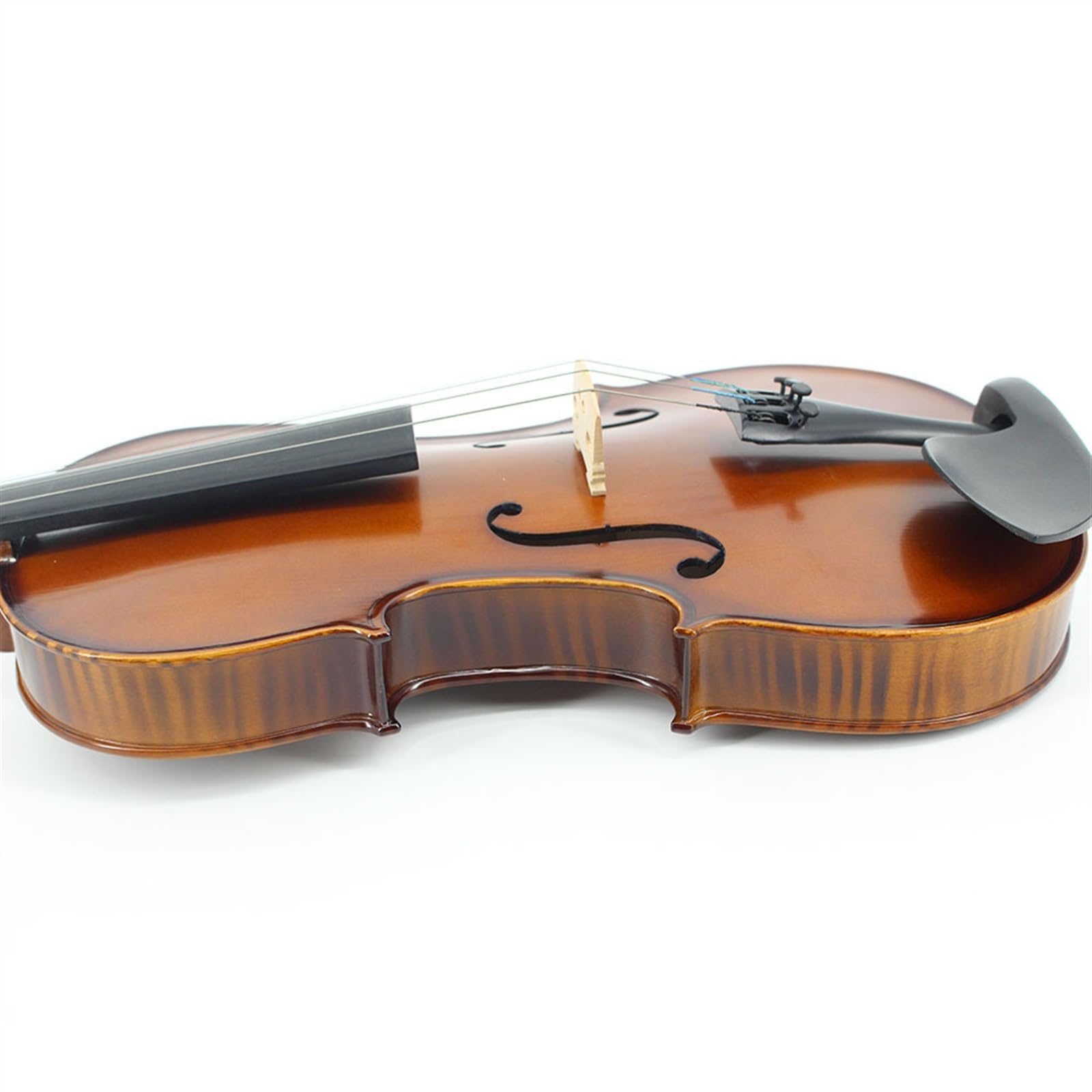 Violine 4/4 Anfängervioline Tigerhautmuster Handgemachte Übungsvioline Aus Massivholz(4/4)