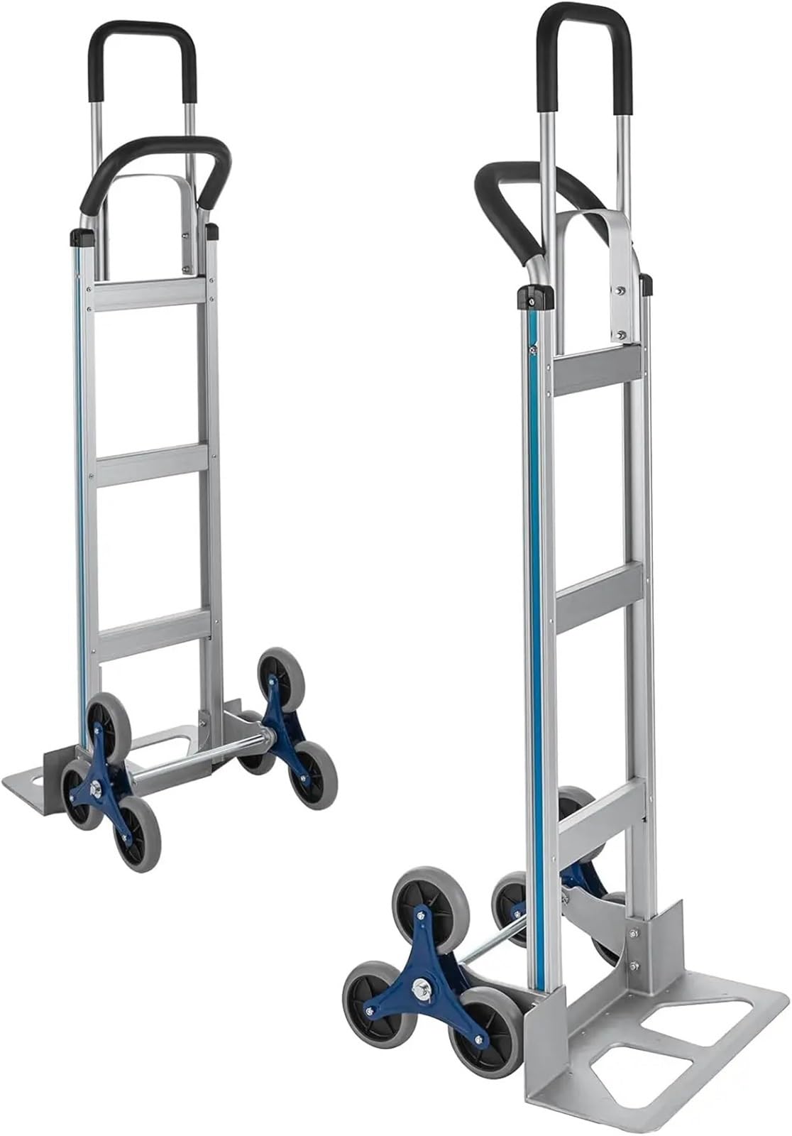 Trolleys Chariots de manutention Camion grimpeur d'escalier Diables 550 LBS Diable d'escalade 60 Pouces Chariot à Main en Aluminium