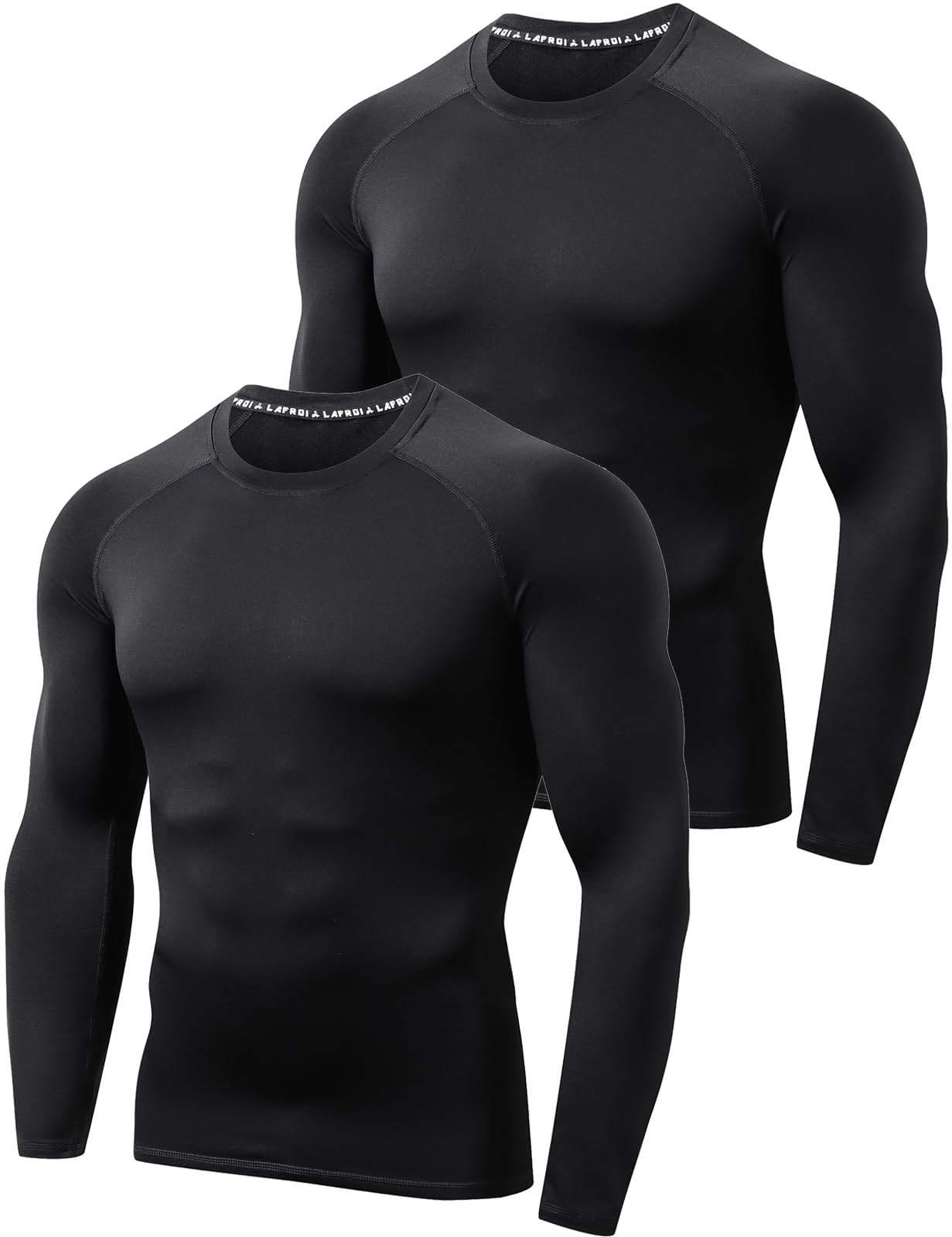 LAFROI Herren Fleece Futter Thermal Winter Tee Shirt Casual Slim Fit Langarm-MJSY01C