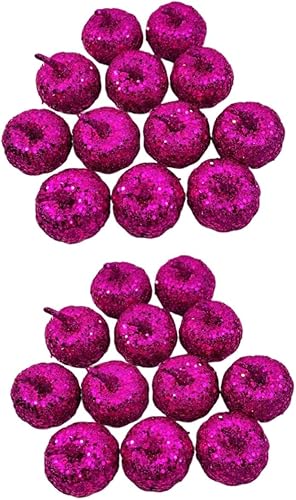 Miniatura 1 de NOLITOY 24 Pcs Pumpkin Artificial Halloween Pumpkin Halloween Table Centerpices Mini Fake Pumpkins Artificial Vegetables Halloween Dollhouse