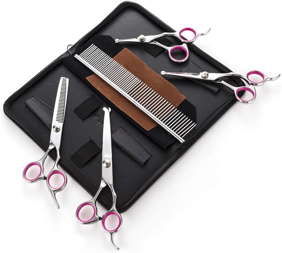 Pet Grooming Scissors Kit Cat Dog Grooming Scissors 5