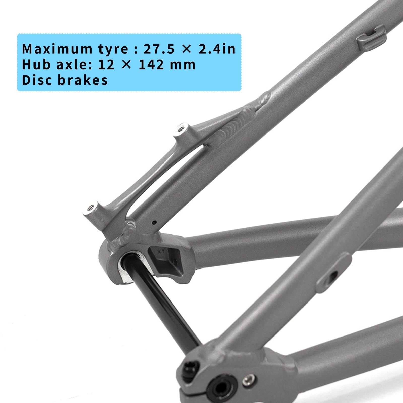 27.5er Hardtail rama roweru górskiego 17 cali Dirt Jump hamulce tarczowe rama ze stopu aluminium sztywna 12 * 142 mm oś przelotowa BSA BB68-73 mm